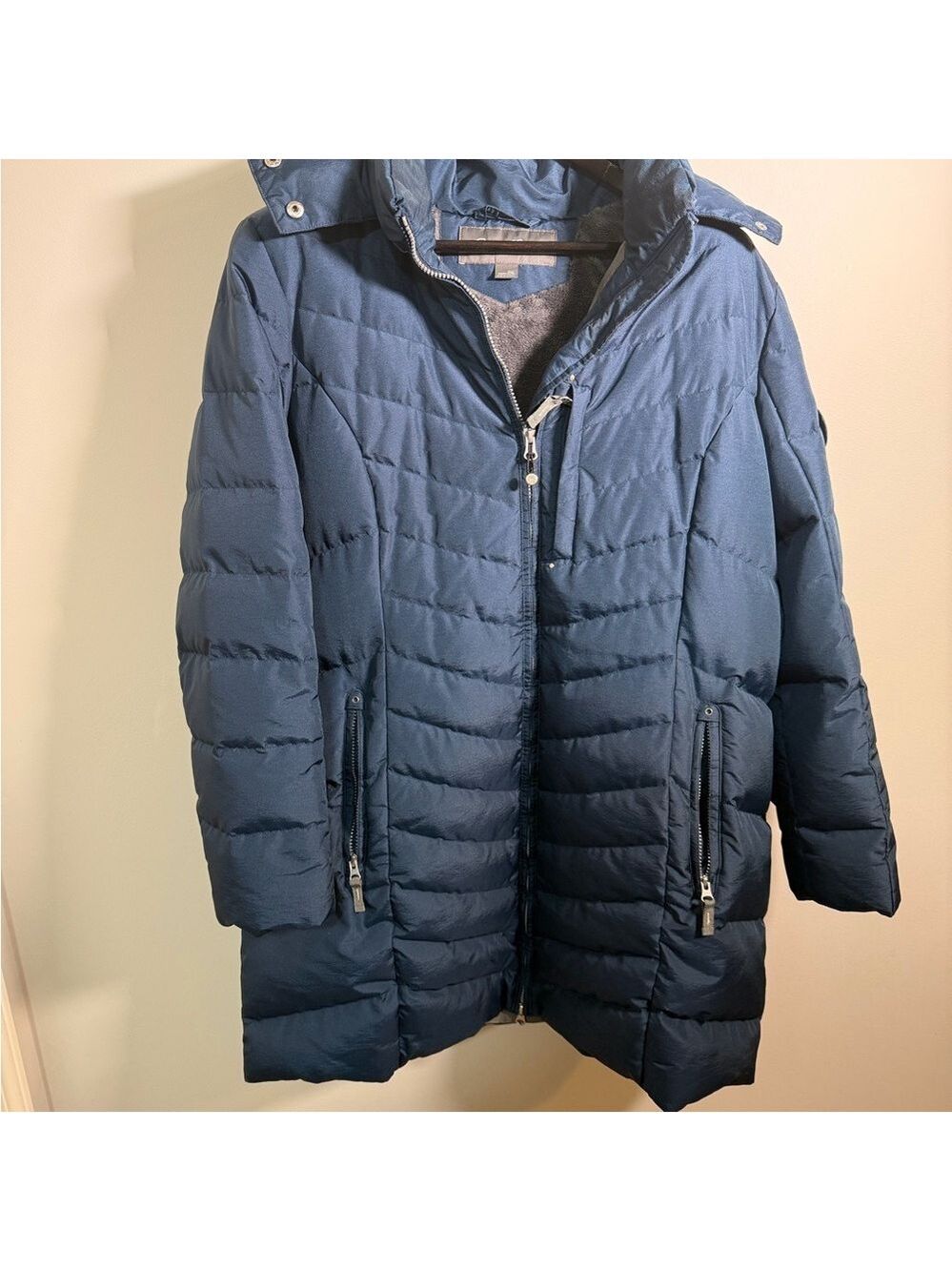 Eddie Bauer Women's Teal Puffer Coat 2XL